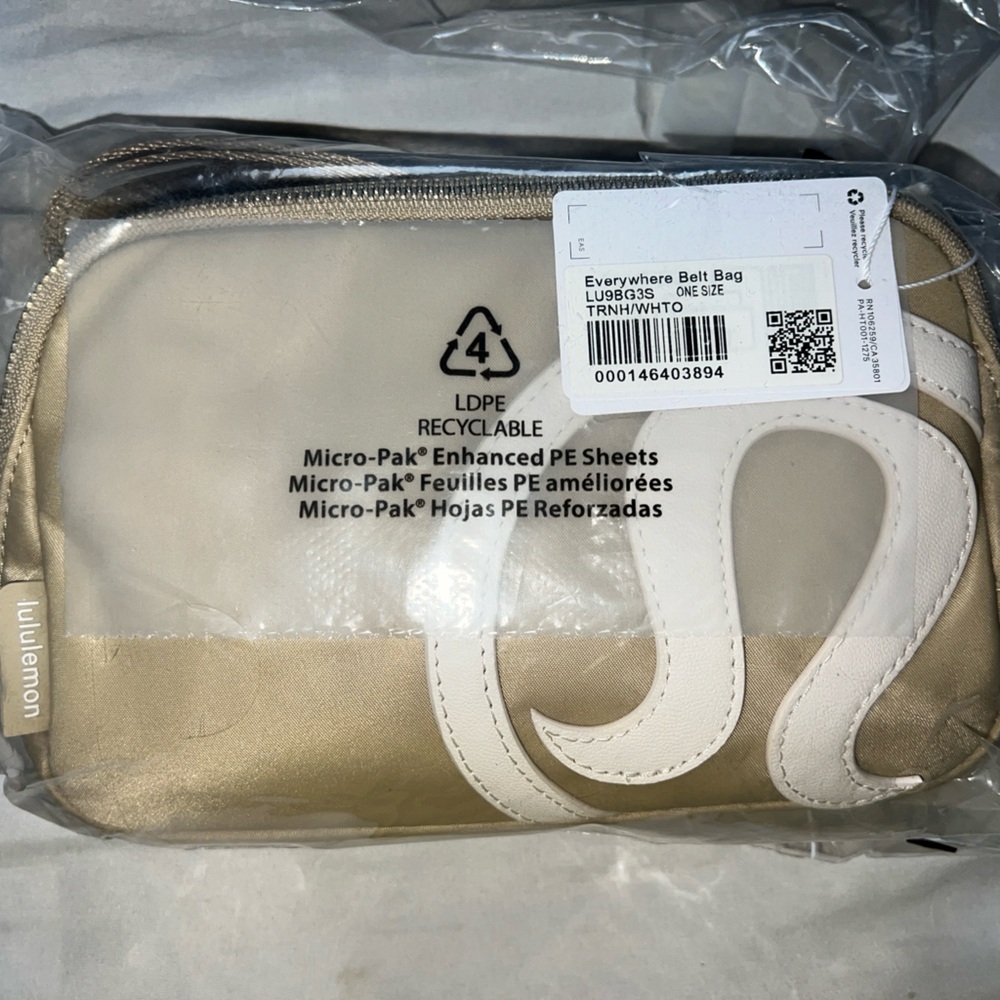 LULULEMON Everywhere Belt Bag 1L Trench/White Opal *LIMITED COLOR